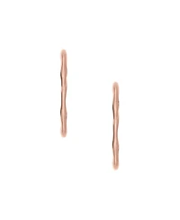 Skagen Women's Moderne Stak Rose Gold-Tone Stainless Steel Hoop Earrings