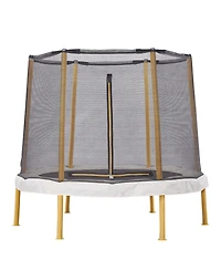 JumpKing 60” Round Trampoline with Enclosure – The Ultimate Fun for Indoor & Outdoor Play