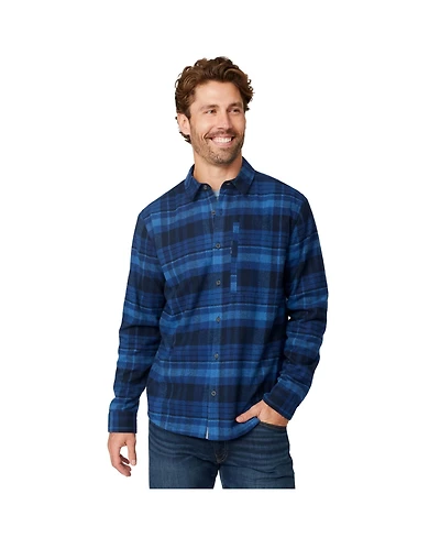 Free Country Men's Easywear Ii Fleece Lined Flannel Shirt
