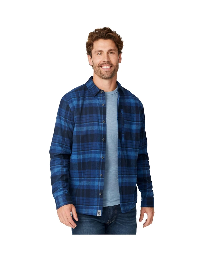 Free Country Men's Easywear Ii Fleece Lined Flannel Shirt