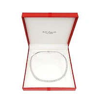 Effy Diamond Round & Baguette 17" Collar Necklace (4 ct. t.w.) 14k Gold (also available White Gold)