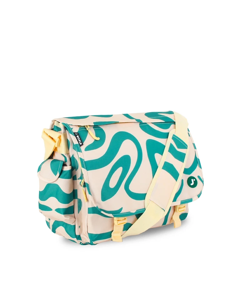 J World Unisex Thomas 16" Messenger Bag With Laptop Sleeve for School and Travel