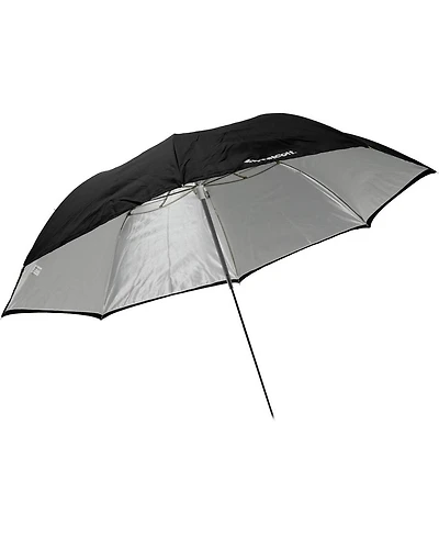 Westcott Compact 43" White Satin Umbrella with Removable Black Cover