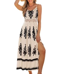 Cupshe Women's Here to Shine Ornate Maxi Beach Dress