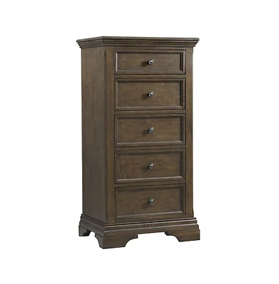 Westwood Design Olivia Traditional Wood Pier Chest in Rosewood Brown