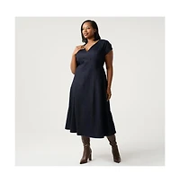 Estelle Abbie Denim Midi Dress