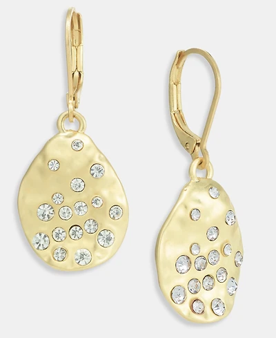 Style & Co Pave Oval Drop Earrings, Macy's Exclusive