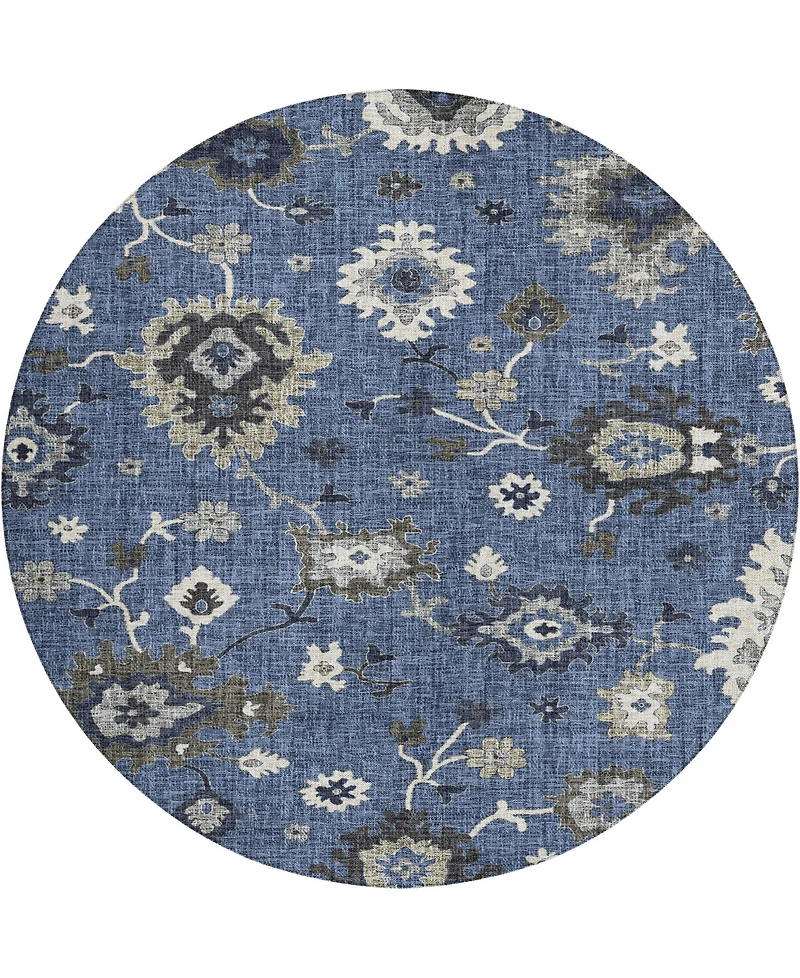 Dalyn Portico Washable PO6 8'x8' Round Area Rug