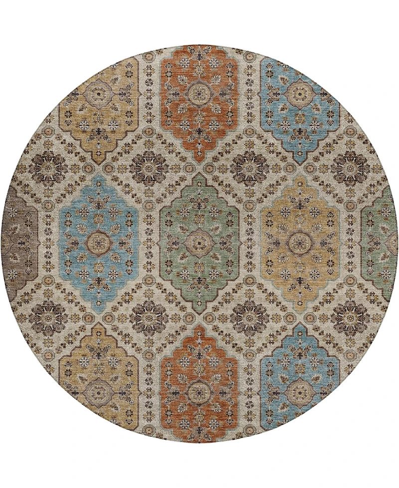 Dalyn Silk Road Washable SR7 8'x8' Round Area Rug