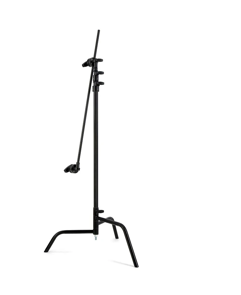 Matthews 40" C+ Stand with Turtle Base, Grip Head and Arm, Black, 3-Pack, Bundle with Slinger L6 BigBag Rolling Kit Bag