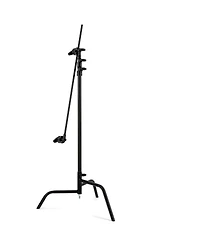 Matthews 40" C+ Stand with Turtle Base, Grip Head and Arm, Black, 3-Pack, Bundle with Slinger L6 BigBag Rolling Kit Bag
