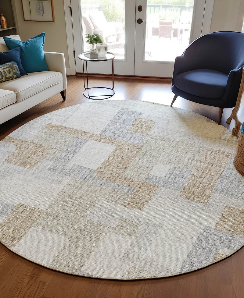 Dalyn Portico Washable PO3 8'x8' Round Area Rug