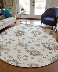 Dalyn Portico Washable PO6 8'x8' Round Area Rug