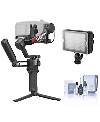 Dji Rs 4 Combo, Bundle with On-Camera Led Light and Cleaning Kit