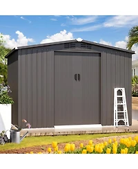 Aecojoy 8x6 Ft Outdoor Storage Tool Shed