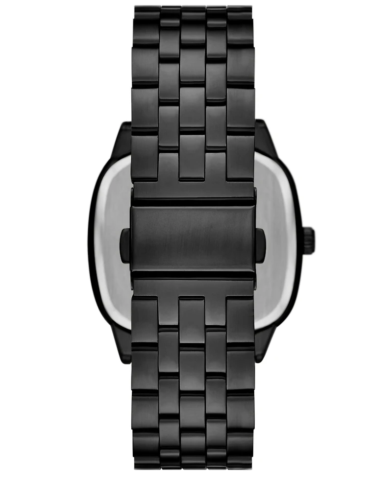 Folio Men's Quartz Three-Hand Black Alloy Watch Set, 40mm