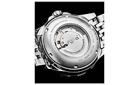 Stuhrling Men s Radiance Heritage 1006 43mm Swiss Automatic Diver Watch, Black Dial & Bezel, Oyster-Style Bracelet, Exhibition Caseback