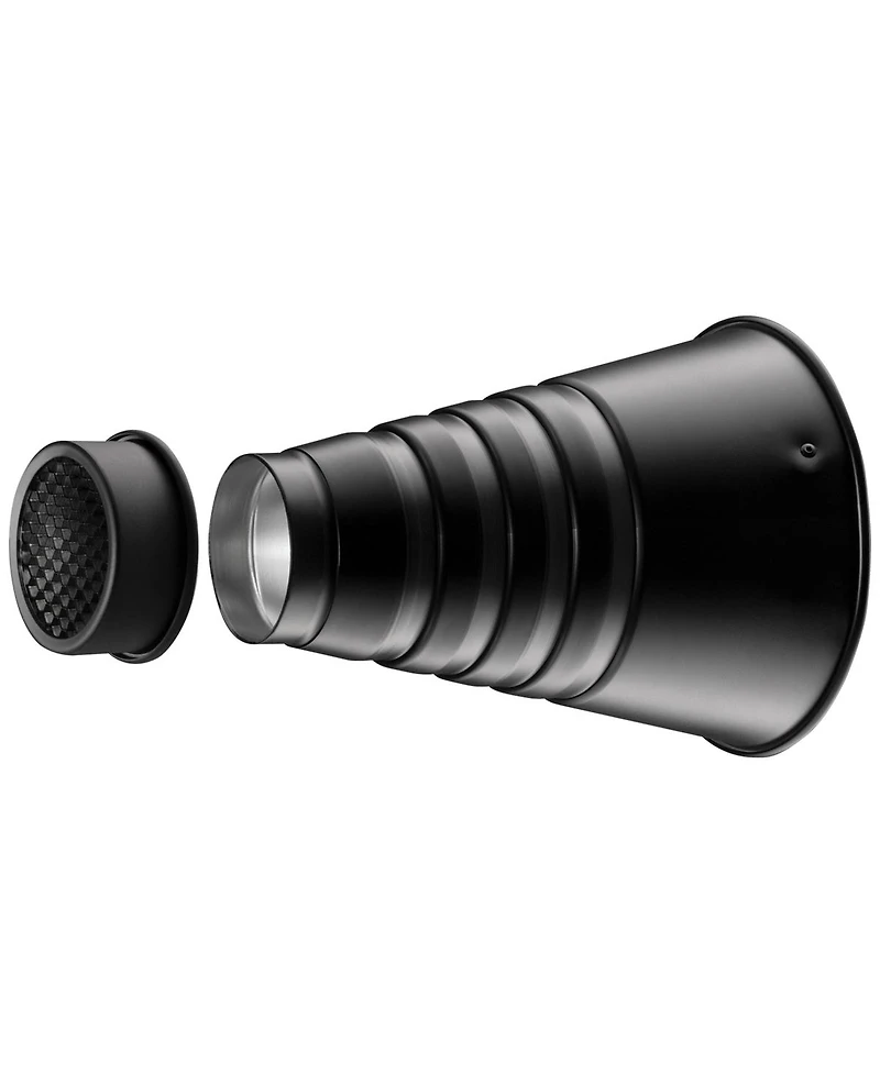 Westcott Snoot with Honeycomb Grid, Bowens-Mount, Silver/Black