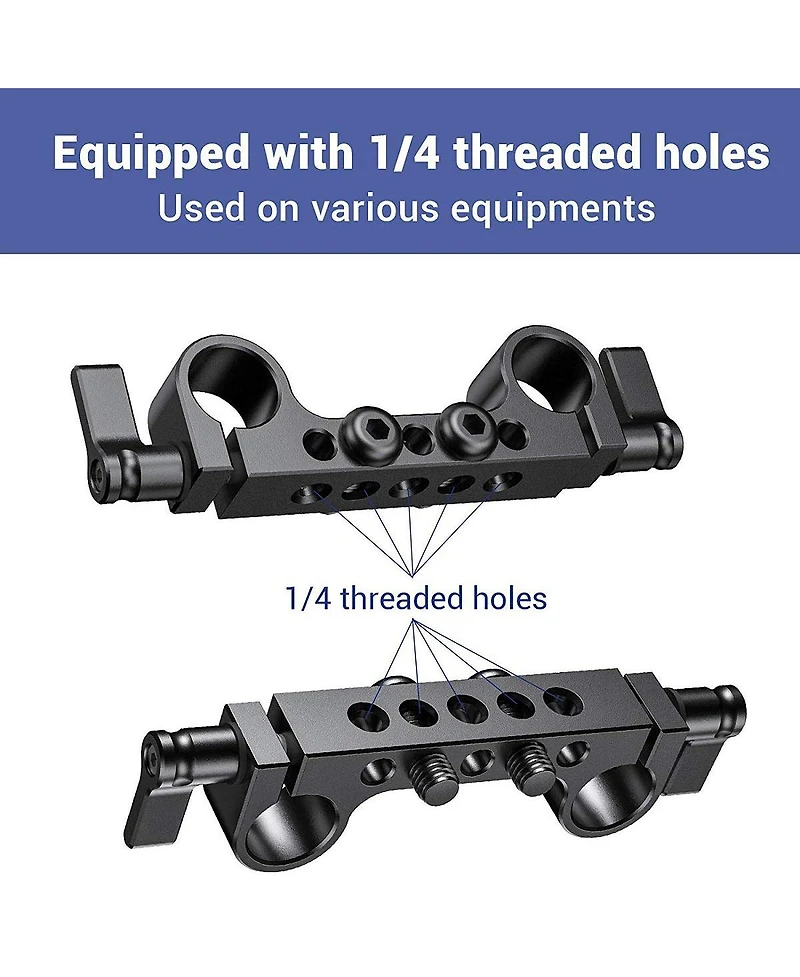 SmallRig Super Lightweight 15mm Railblock, 2-Pack