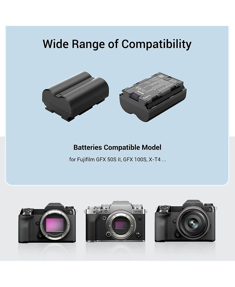 SmallRig SmallRig Camera Battery and Charger Kit for Fujifilm Np-W235 3822