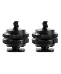 SmallRig Cold Shoe Adapter with 3/8" to 1/4" Thread, 2-Pack