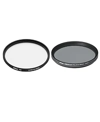 Nikon 62mm Filter Set, 62mm Nc Neutral Clear Filter and 62mm Circular Polarizer Ii Thin Ring Multi-Coated Filter