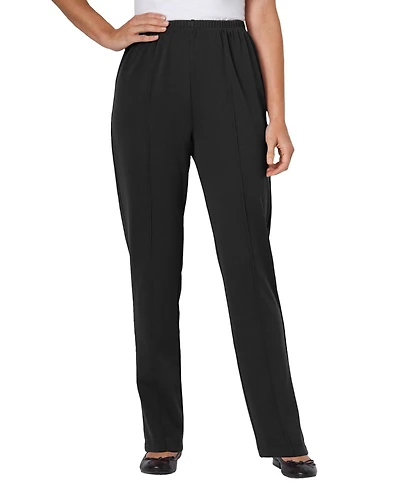 Woman Within Plus The Hassle-Free Elastic-Waist Soft Knit Pant