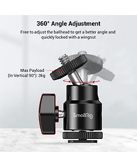 SmallRig 1/4" Camera Hot Shoe Mount with Additional 1/4" Screw, 2-Pack