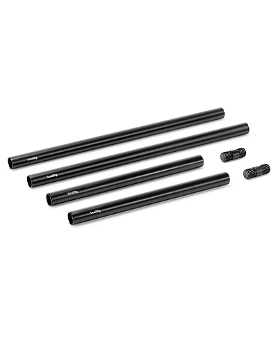SmallRig 15mm with M12 Thread Black Aluminum Alloy Rods Combination, 6-Pack
