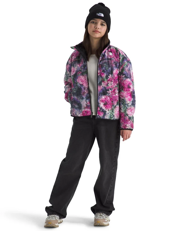 The North Face Girls 6-16 Printed Reversible Shasta Short Parka Jacket