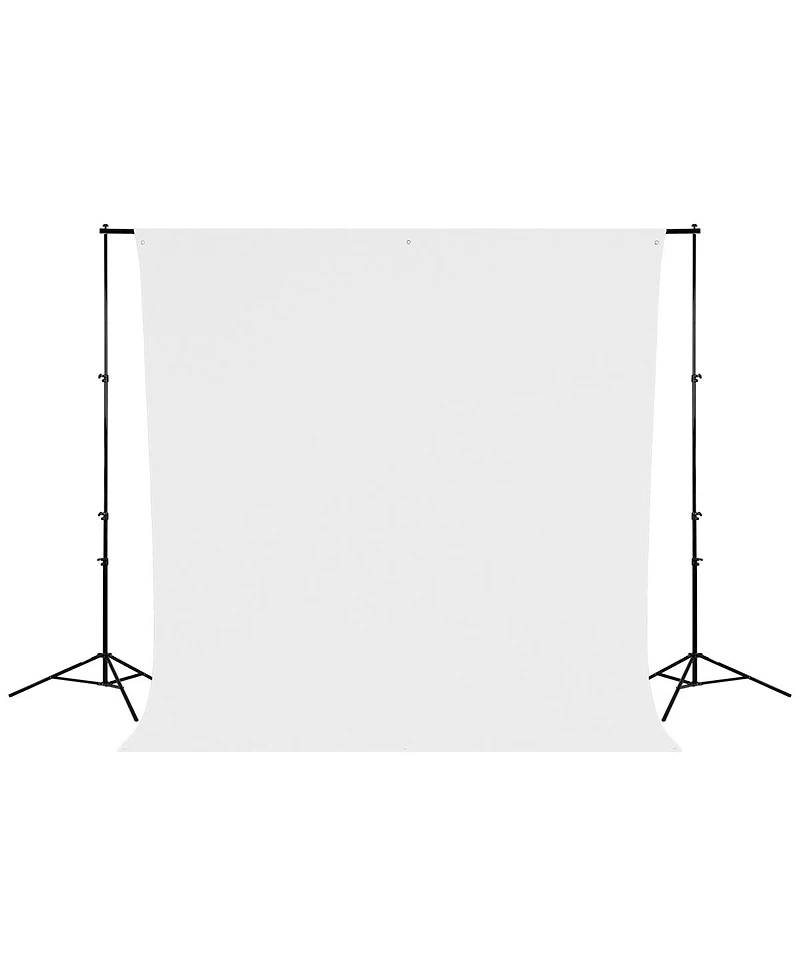 Westcott 9 x 10 Feet Wrinkle Resistant Cotton Background, Hi Key White
