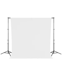 Westcott 9 x 10 Feet Wrinkle Resistant Cotton Background, Hi Key White