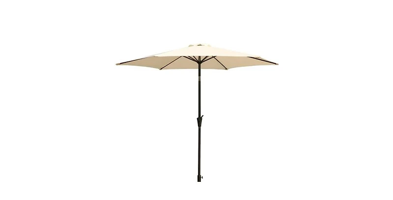 Flynama 8.8 Ft Aluminum Patio Umbrella with Tilt Crank and 42LB Base