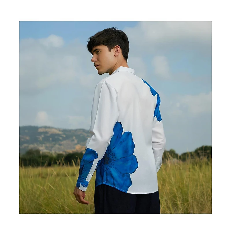 Campus Sutra Men's Primrose Flora Shirt