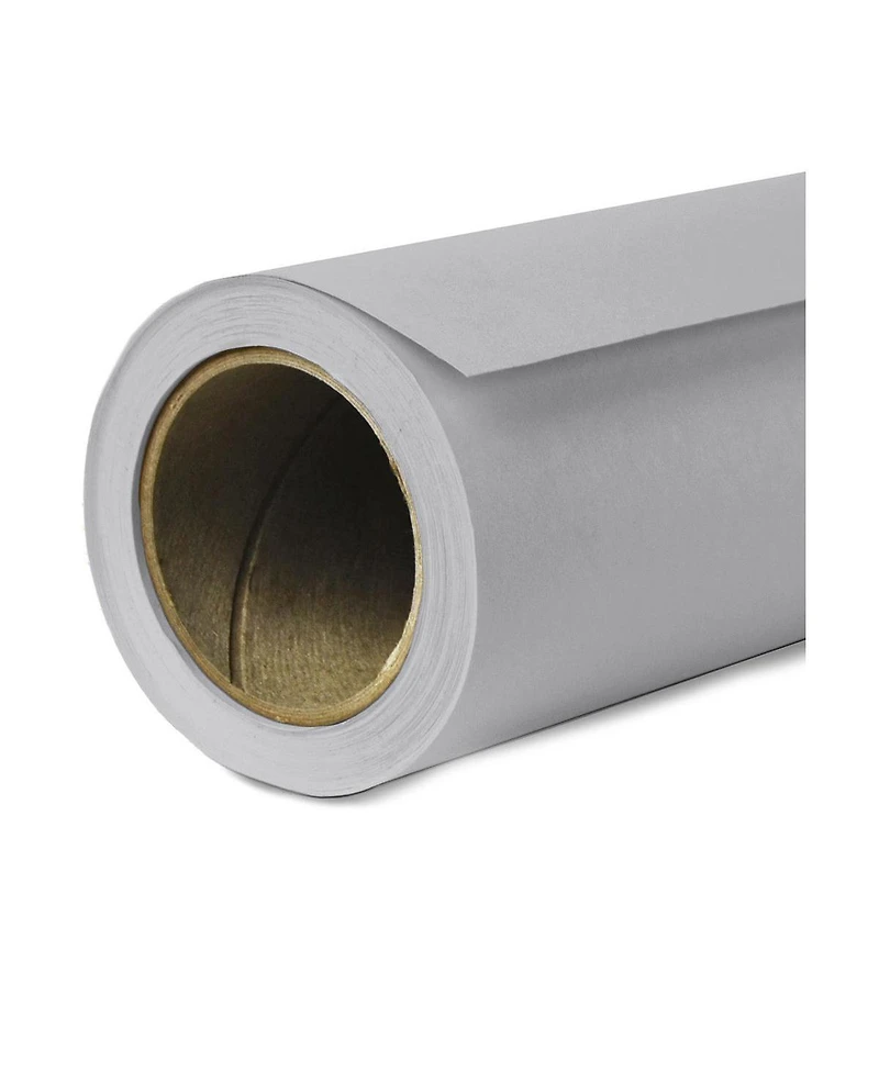 Savage 86"x36' Widetone Seamless Background Paper, Stone Gray, 2-Pack, Bundle with 4x 1-1/4x1" Steel Spring Orange Clamp