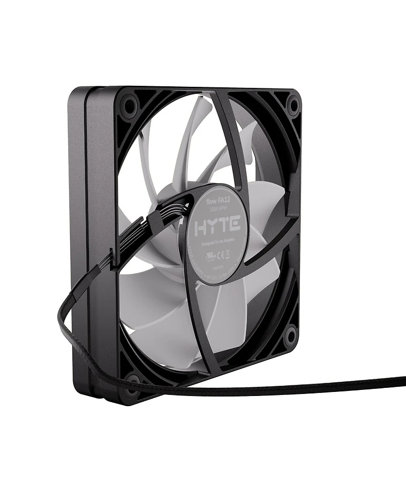 Hyte Flow FA12 120mm Pc Case Fans, Cool Gray/Black, 3-Pack