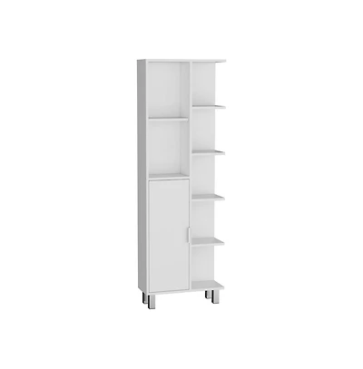 Tuhome Tain Linen Cabinet White Mdf