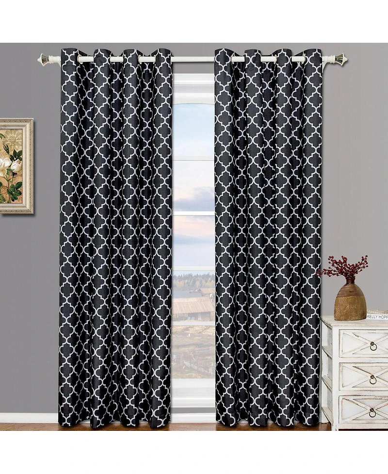 Meridian Room Darkening Thermal Insulated Curtain Pair (Set of 2 Panels