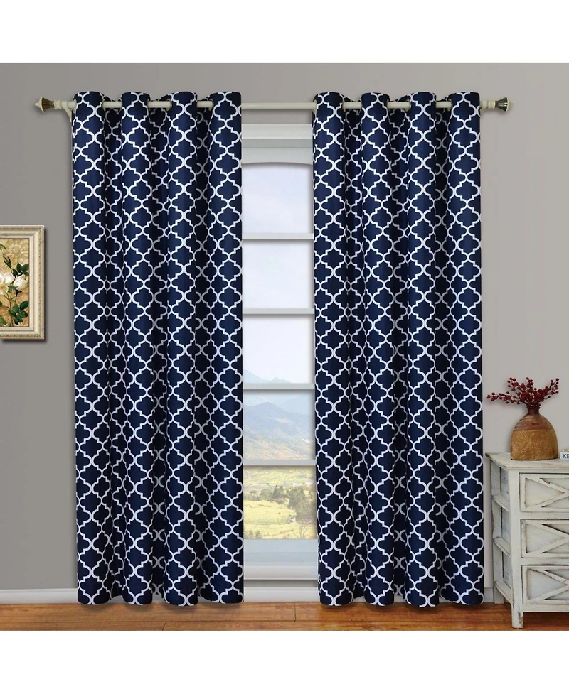 Meridian Room Darkening Thermal Insulated Curtain Pair (Set of 2 Panels