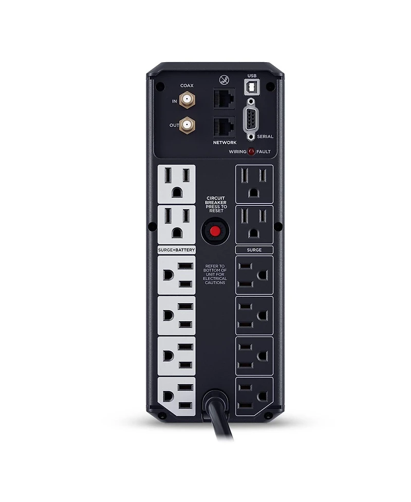 CyberPower CP1500AVRLCD3 1500VA/900W Intelligent LCD Mini-Tower Ups, Nema 5-15P