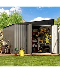 Aecojoy 8'x10' Lean to Shed Outdoor Storage