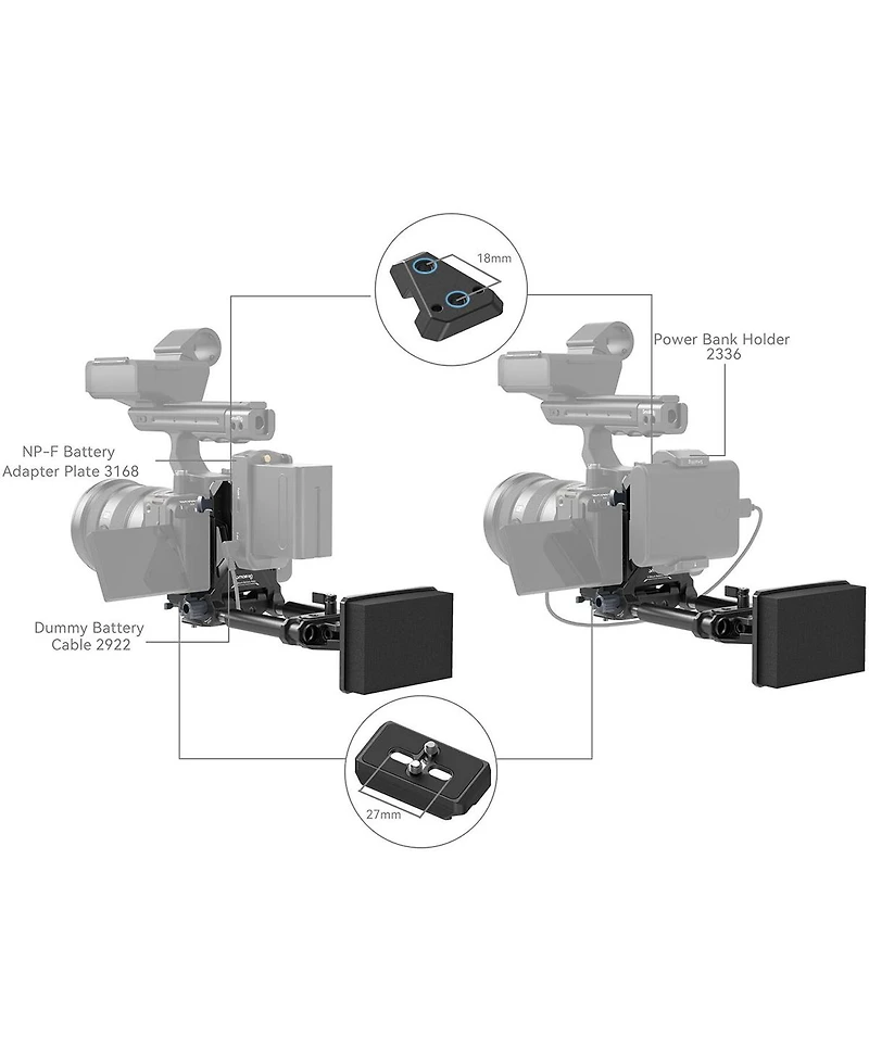 SmallRig 4063B Advanced Compact V-Mount Battery Mounting System