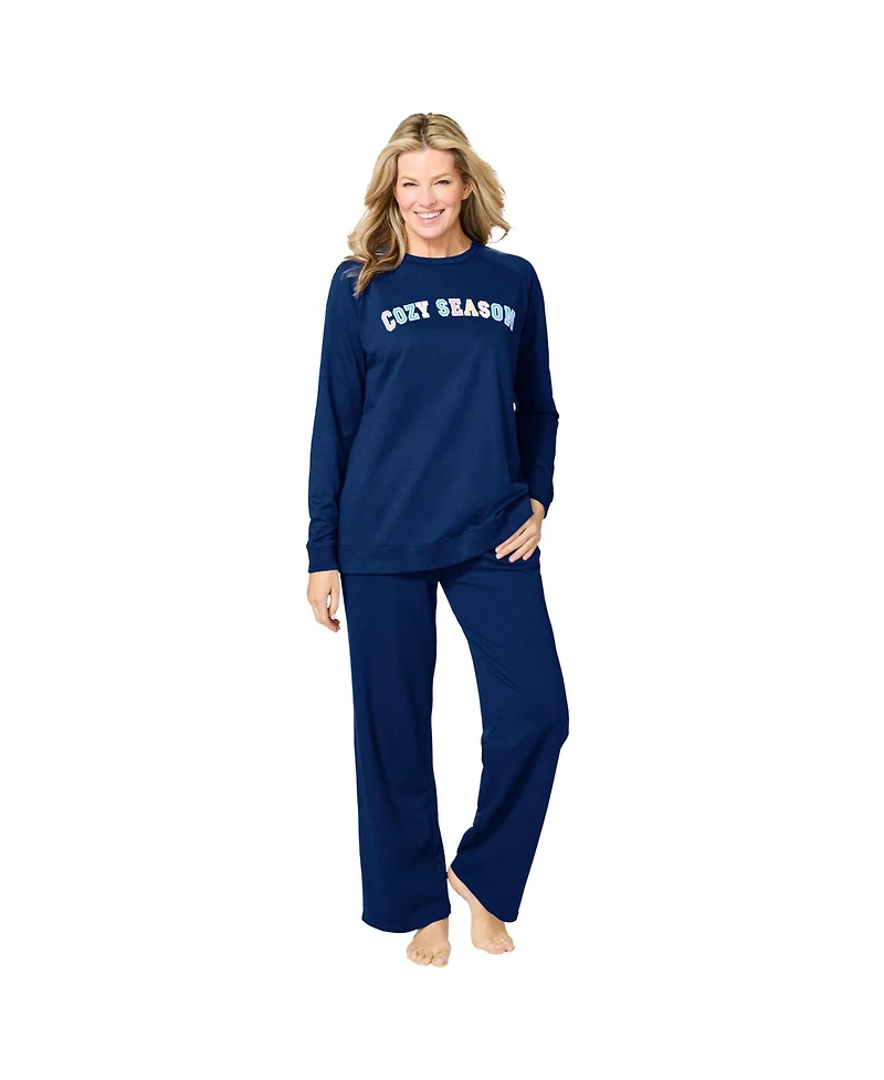 Dreams & Co. Plus 2-Piece Sweatshirt Set