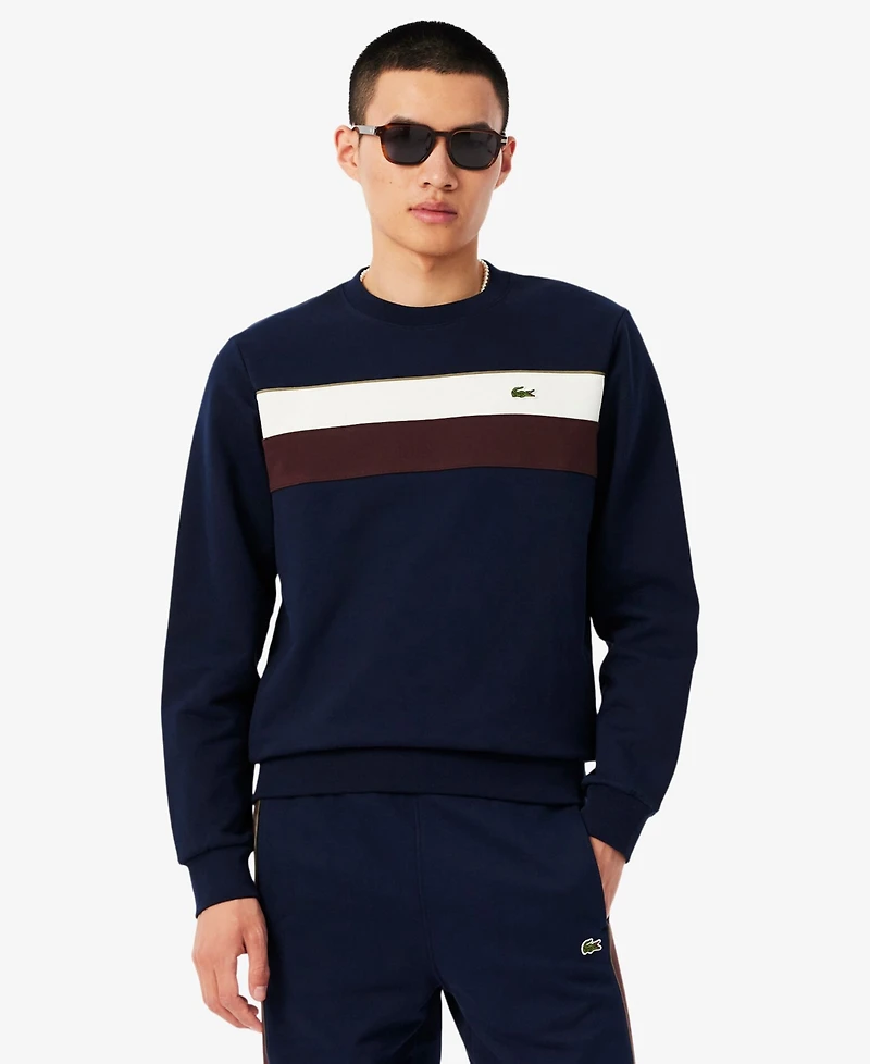 Lacoste Men's Colorblock Crewneck Sweatshirt
