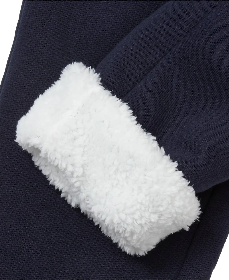 Lands' End Kids Husky High Pile Fleece Lined Jogger Sweatpants