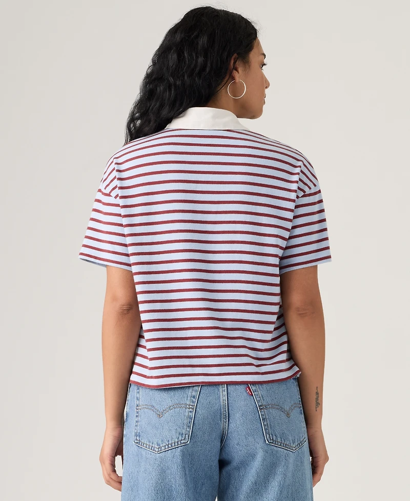Levi's Women's Cotton Aries Rugby Polo Top