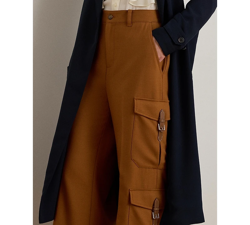 Lauren Ralph Women's Wide-Leg Cargo Pants