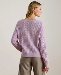 Lauren Ralph Women's Cable-Knit Sweater