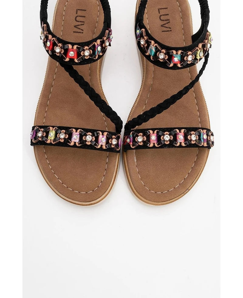 Yuan Braided Strap Sandal (Women)