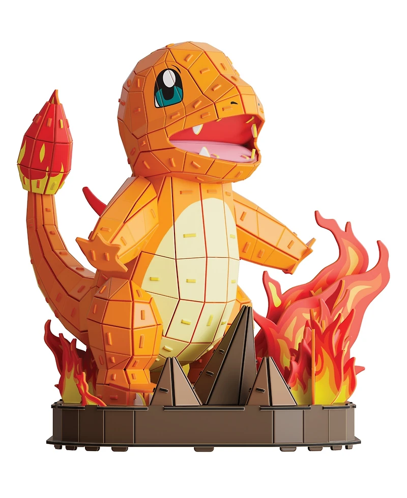 Pokemon Charmander 3D Model Kit Kanto Starter Collection, 241 Pieces